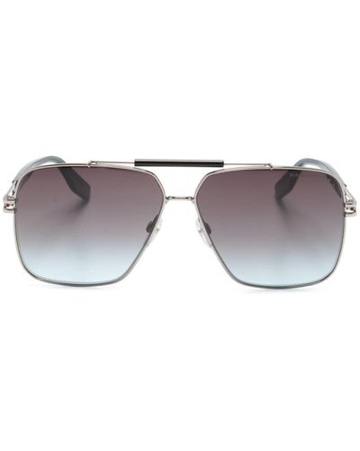 Marc Jacobs Gradient-lenses Pilot-frame Sunglasses - Gray
