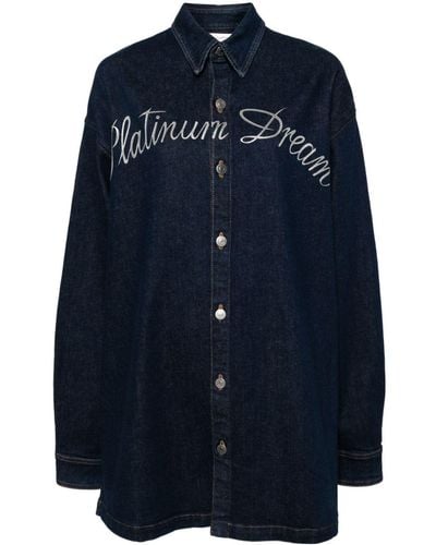 Stella McCartney X Sorayama Platinum Dream Denim Shirt - Blue