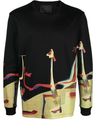 Limitato Sweatshirt mit Joan-Miro-Print - Schwarz