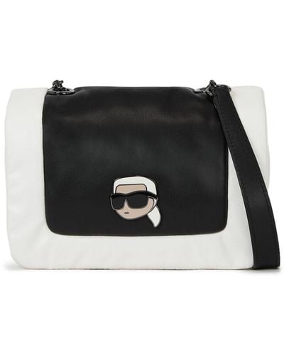 Karl Lagerfeld Ikonik Puffy Crossbody Bag - Black