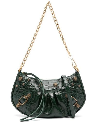 Balenciaga Mini Le Cagole Chain-strap Shoulder Bag - Green