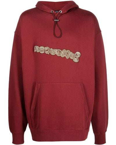 Jacquemus Spirale Embroidered French Cotton-terry Hoodie