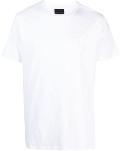 Billionaire Logo-embroidered Cotton T-shirt - White
