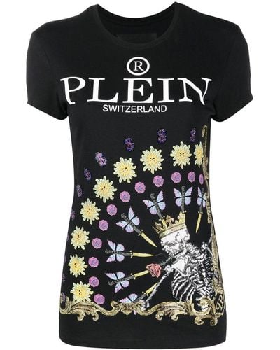 Philipp Plein T-shirt con stampa - Nero