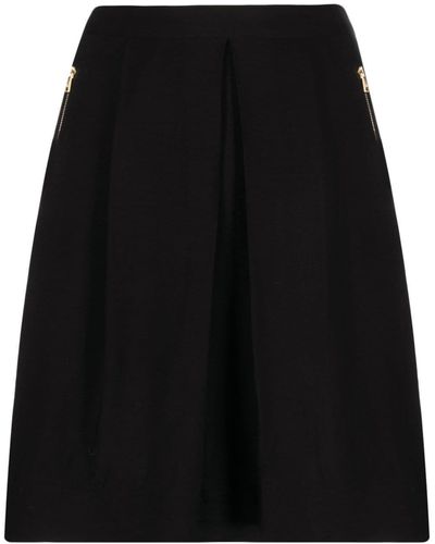 DKNY High-waist Pleated Miniskirt - Black