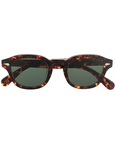 Lesca Posh 100 Tortoiseshell Sunglasses - Brown