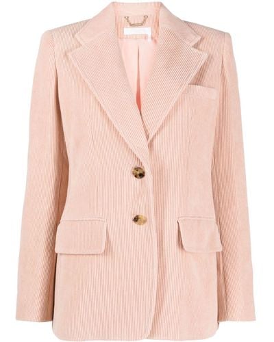 Chloé Blazer a coste monopetto - Rosa