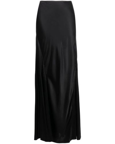 TOVE Jasmin Silk Maxi Skirt - Black