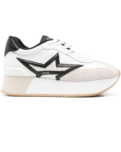 Liu Jo Sneakers Met Plateauzool - Wit