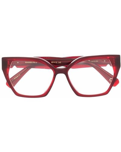 Etnia Barcelona Brille mit eckigem Gestell - Rot