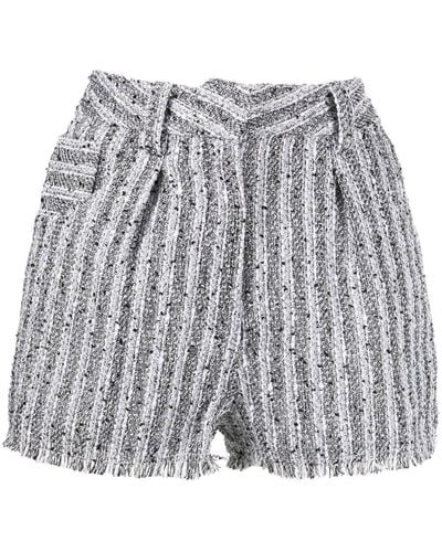 IRO Honza Striped Shorts - Black