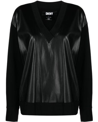 DKNY V-neck Jumper - Black