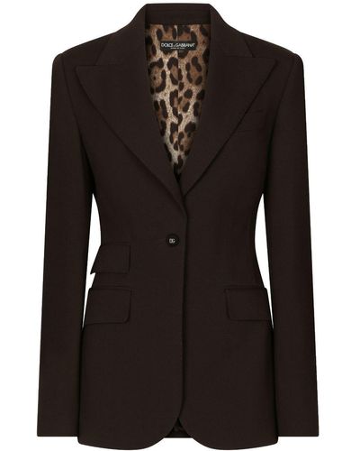 Dolce & Gabbana Einreihiger Blazer - Schwarz