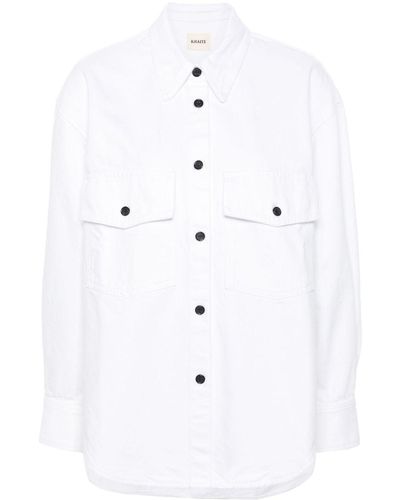 Khaite The Mahmet Oversized Denim Shirt - White