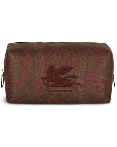 Etro Trousse make up Love Trotter grande - Marrone