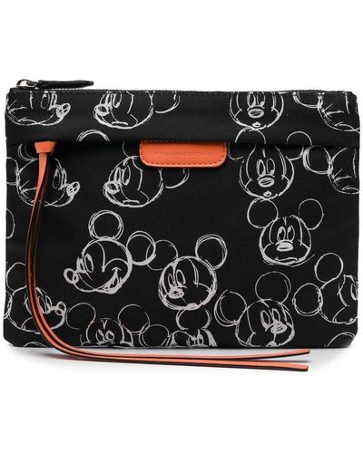 Stella McCartney ステラ・マッカートニー X Disney 'fantasia Mickey' クラッチバッグ - ブラック