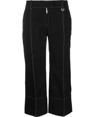 Jacquemus Le Pantalon Areia Cropped Pants - Black