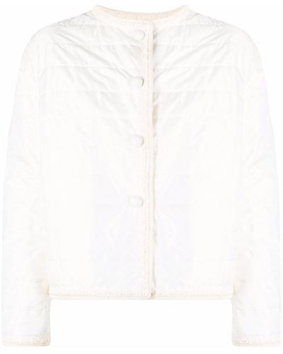 Ermanno Scervino Long-sleeve Quilted Jacket - White