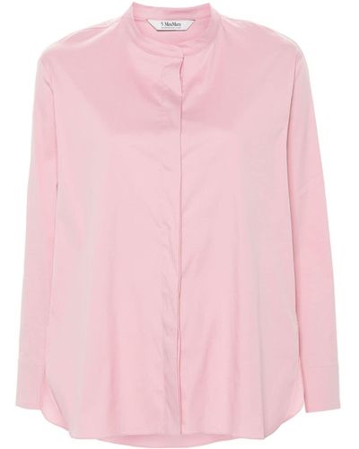 Max Mara Karina Popeline-Hemd - Pink