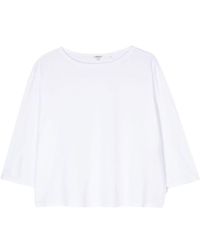 Aspesi Three Quarter-sleeve Cotton T-shirt - White