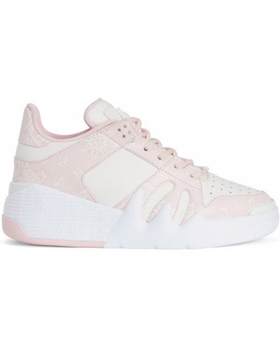 Giuseppe Zanotti Talon Paneled Low-top Sneakers - Pink