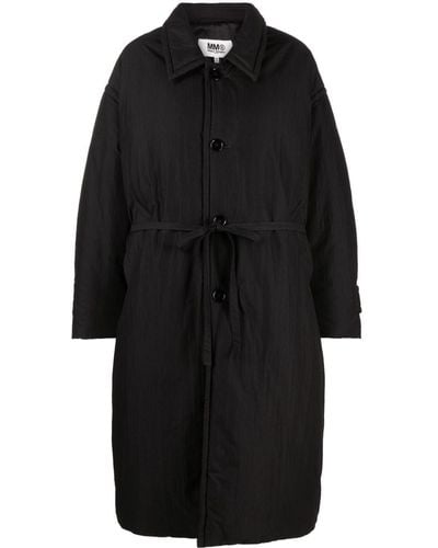 MM6 by Maison Martin Margiela Oversized Padded Coat - Black