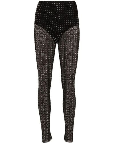 Atu Body Couture X Rue Ra Crystal-embellished leggings - Black