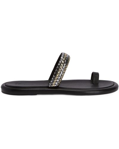 Giuseppe Zanotti Redouart Sandalen mit Nieten - Schwarz