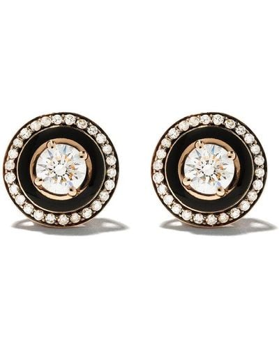 Selim Mouzannar 18kt Rose Gold Diamond Mina Earrings - Black