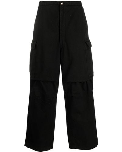 Societe Anonyme Indy Cargo-pocket Wide-leg Jeans - Black
