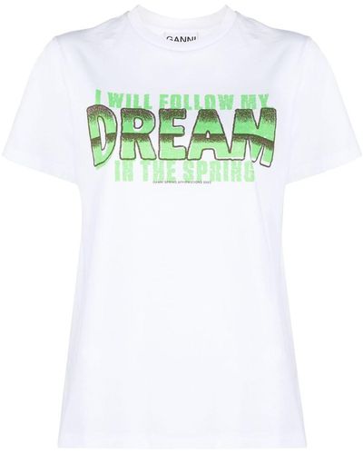 Ganni Dream Tシャツ - グリーン