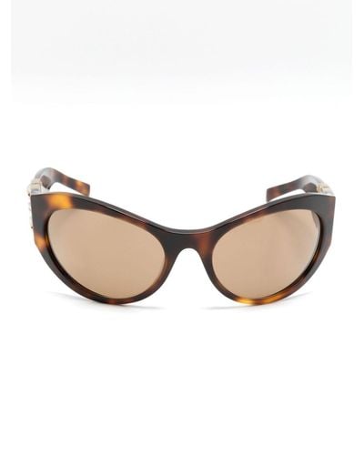 Givenchy 4g-motif Oversize-frame Sunglasses - Natural