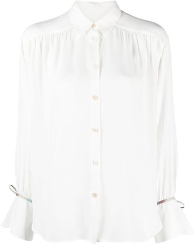 PS by Paul Smith Tied-cuffs Long-sleeves Shirt - White