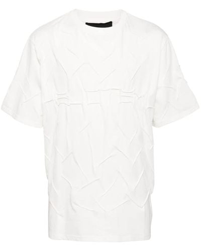 HELIOT EMIL Quadratic Cotton T-shirt - White
