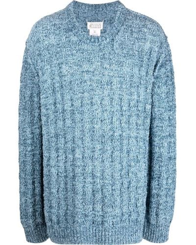 Maison Margiela リブニット セーター - ブルー