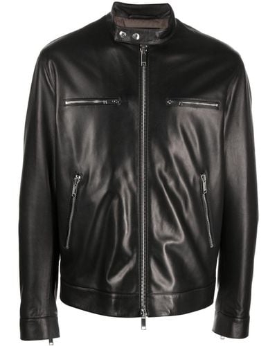 Valentino Garavani Leather Biker Jacket - Black