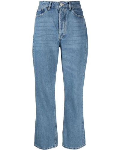 By Malene Birger Milium Mid-rise Straight-leg Jeans - Blue