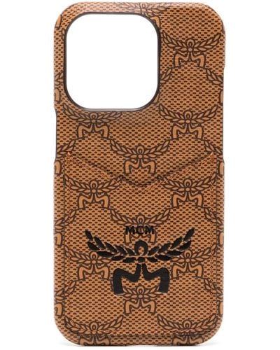 MCM Himmel Iphone 15 Pro Phone Case - Brown