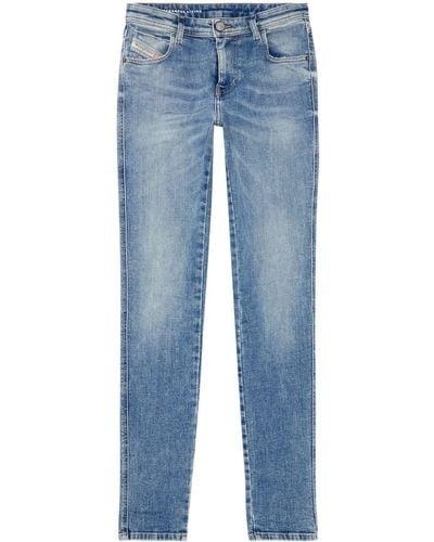 DIESEL 2015 Babhila Mid-rise Skinny Jeans - Blue