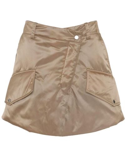 JW Anderson Padded Cargo Miniskirt - Natural