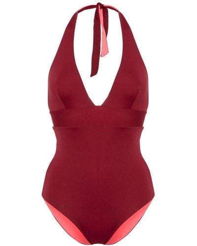 Fisico Reversible Halterneck Swimsuit - Red