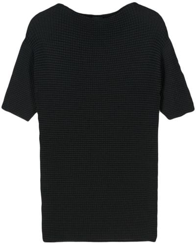 Del Core Textured-finish T-shirt - Black