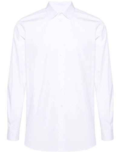 Moschino Slogan-print Cotton Shirt - White
