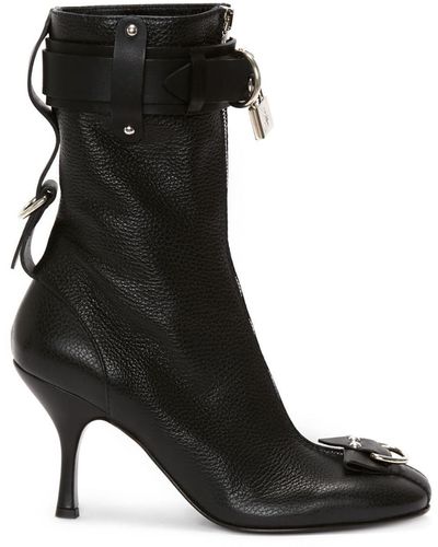 JW Anderson Stiefeletten mit Schloss - Schwarz