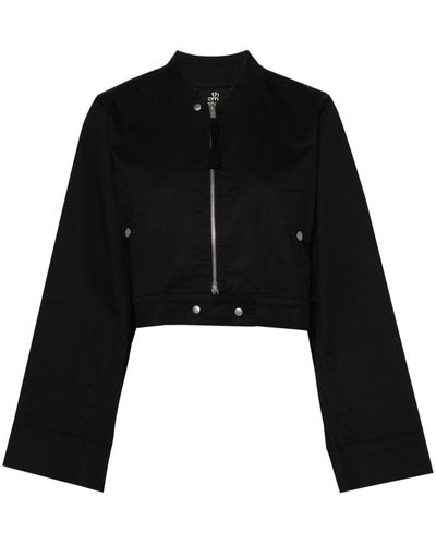 Thom Krom Cropped-Bomberjacke - Schwarz