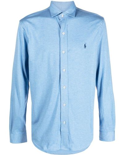 Polo Ralph Lauren Chemise en coton à motif Polo Pony - Bleu