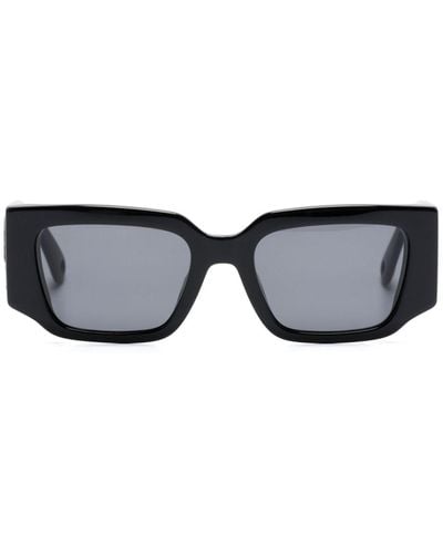 Lanvin X Future Eagle Rectangle-frame Sunglasses - Black