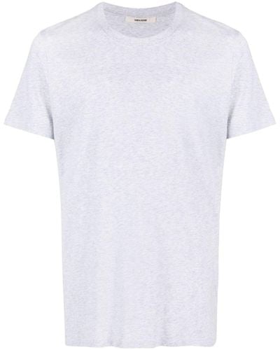Zadig & Voltaire Ted T-Shirt mit Slogan-Stickerei - Weiß