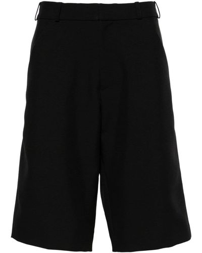 Coperni Logo-plaque Tailored Bermuda Shorts - Black