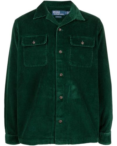 Polo Ralph Lauren Ribfluwelen Overhemd - Groen